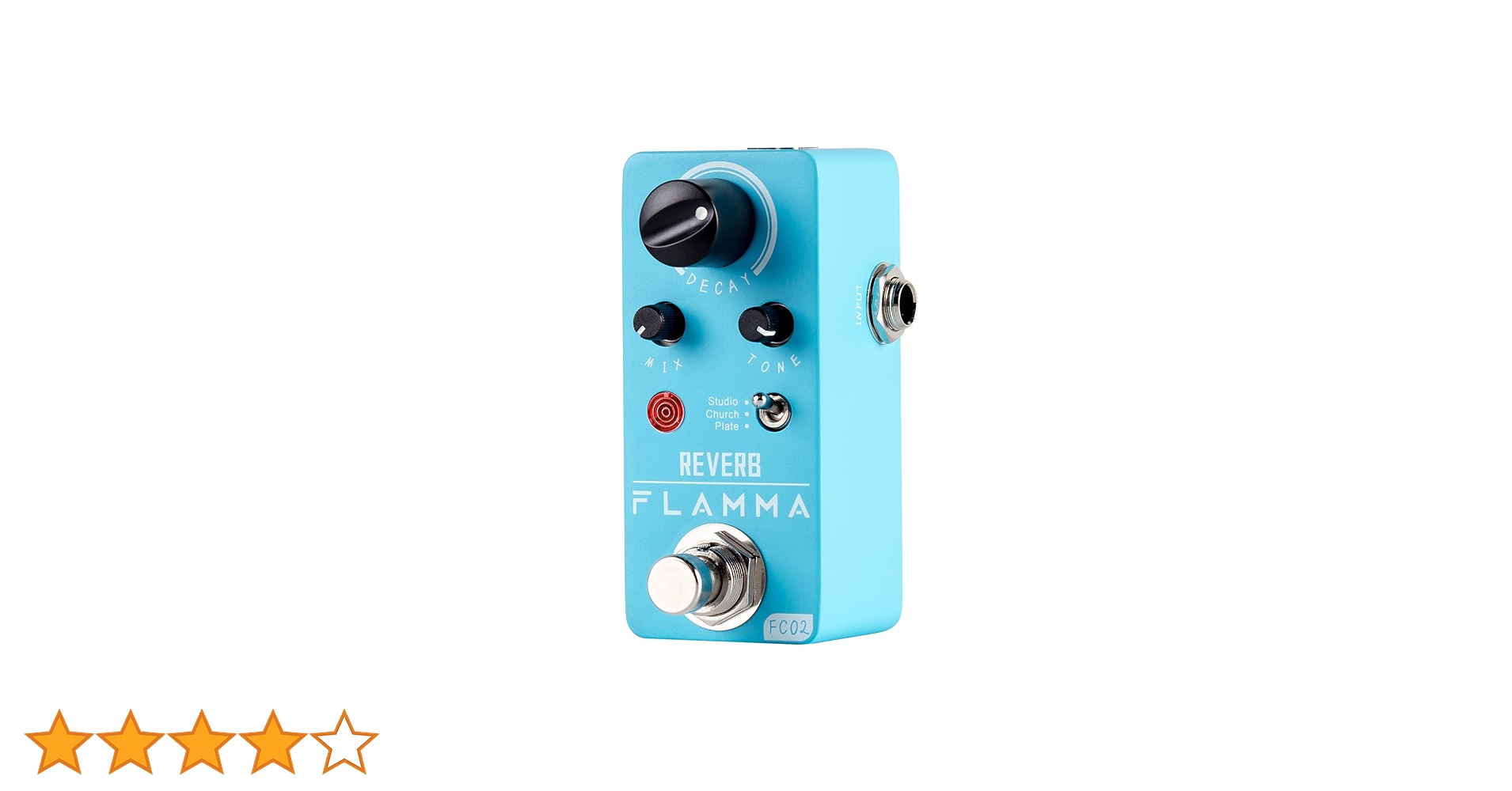 FLAMMA FS02 リバーブペダル Pedal Guitarra Flamma Reverb Fs02 Cor Prateado